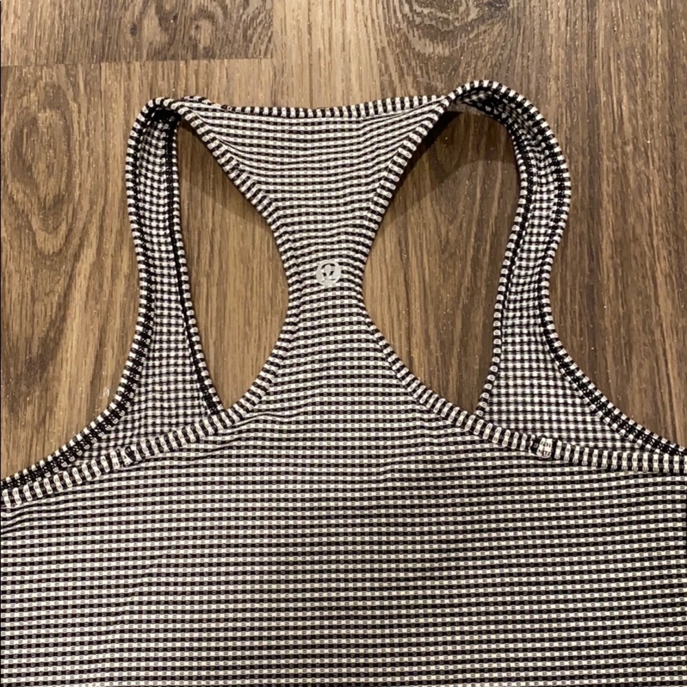 Lululemon checkered Racerback Workout Top - Picture 4 of 5